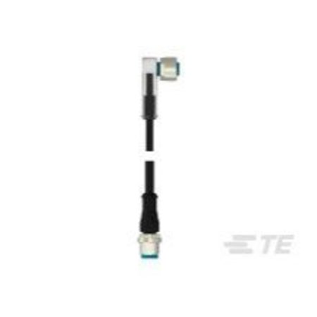 Te Connectivity M12 angld sckt to M12 strght plg 3 LED 3-2273126-4